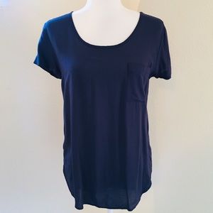 Gap Purple Rayon Pocket Tee